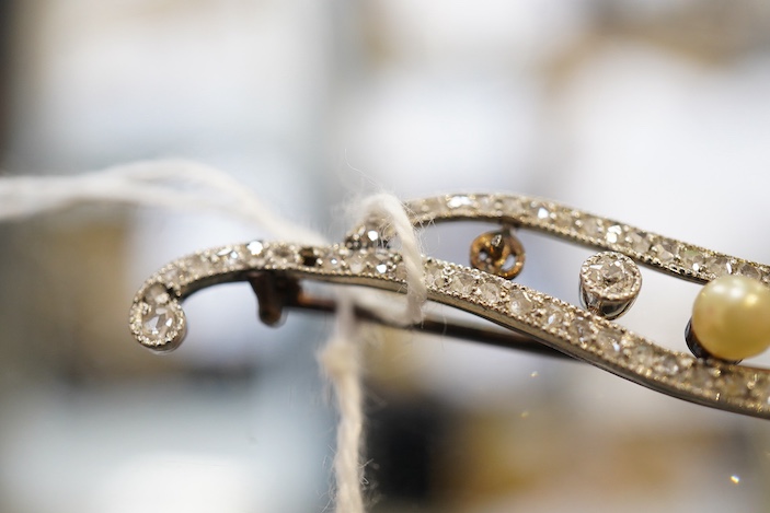 A diamond brooch, circa 1920